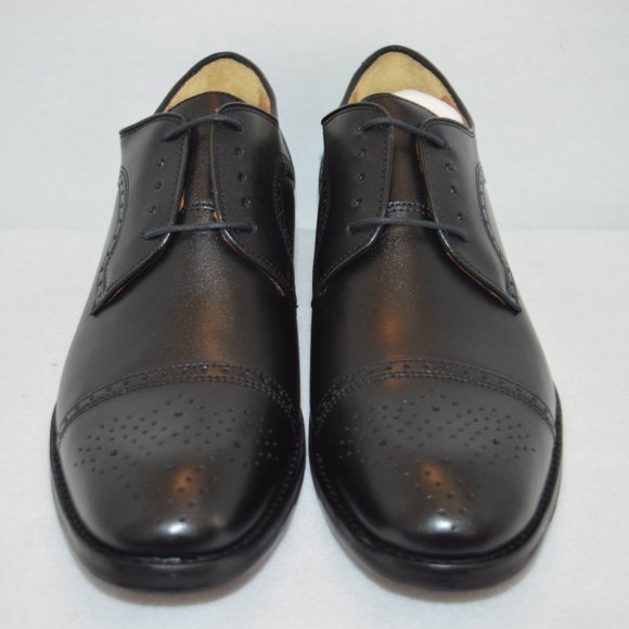 Johnston & Murphy Halford Cap-Toe Oxfrods Shoe 11 - Picture 3 of 8